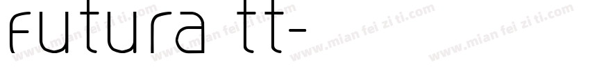 Futura tt字体转换